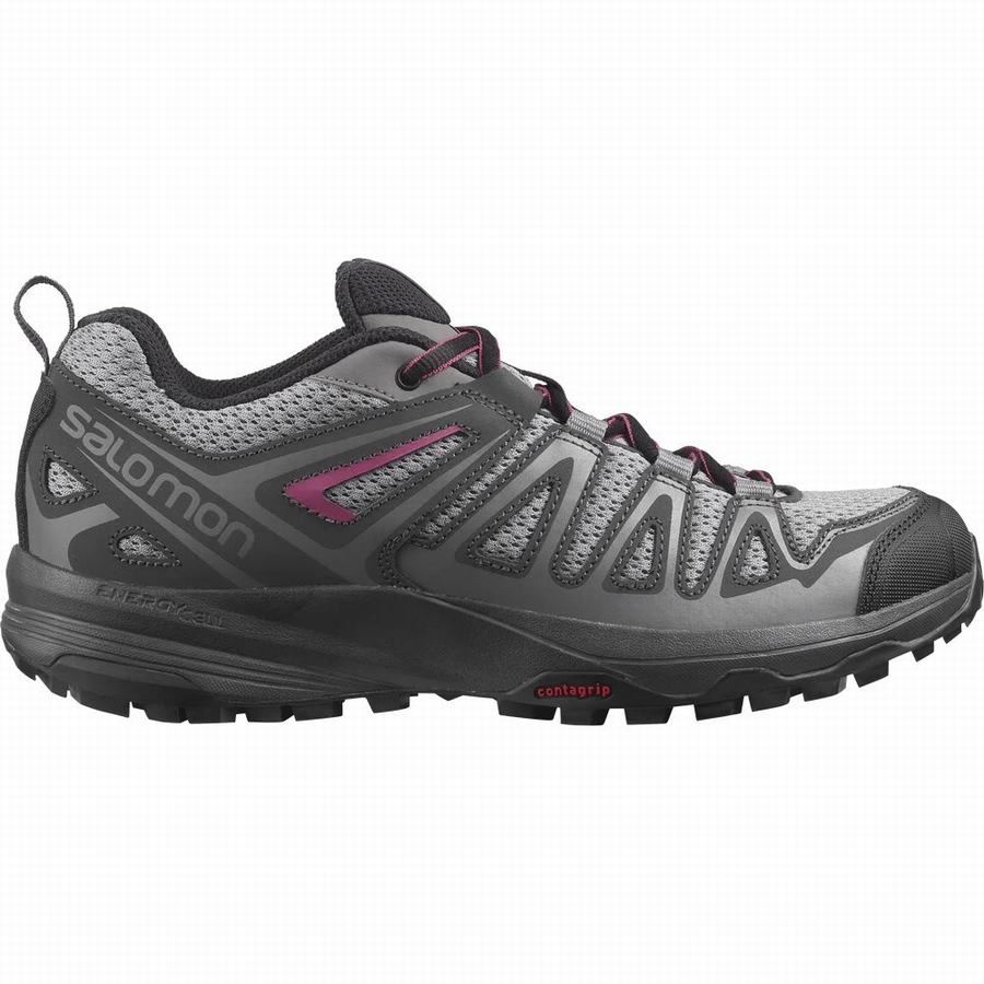 Pantofi Trekking Salomon X Crest Dama Gri Inchis (WYP507XC)